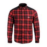 M-Tac Redneck Skjorte plaid design i rød og sort, ideel til afslappet og taktisk brug. Holdbar og komfortabel skjorte til daglig brug.