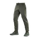 M-Tac Bukser Stealth Cotton, 100% bomuld, alsidige sportbukser, elastik talje, sidelommer, grøn farve, perfekt til løb og fitness.