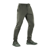 M-Tac Bukser Stealth Cotton i grøn, ultimative fitness og løbebukser med optimal pasform og åndbarhed, fremstillet af 100% bomuld.