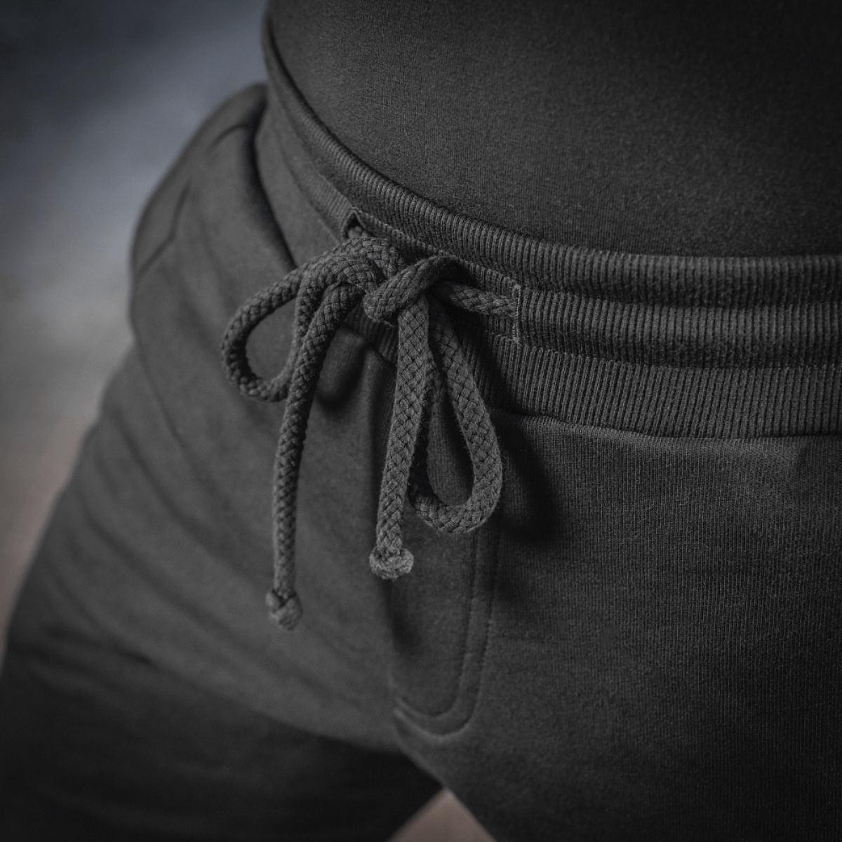 Nærbillede af M-Tac Shorts Casual Fit Cotton med elastisk talje og snor