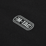 M-Tac Cotton Sweatshirt med sort stof og M-Tac logo, ideel til løb og fitness med komfortabel pasform i 100% bomuld.