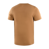 Bagpå M-Tac T-shirt Viking, fremstillet af 93% bomuld og 7% andet materiale, uden design. Komfort og stil i sand farve.
