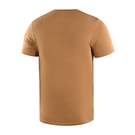 Bagpå M-Tac T-shirt Viking, fremstillet af 93% bomuld og 7% andet materiale, uden design. Komfort og stil i sand farve.