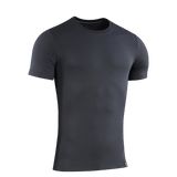 M-Tac T-shirt 93/7 Summer i mørkegrå farve, fremstillet af 93% bomuld og 7% elastan, ideel til sommerbrug med en elegant pasform.
