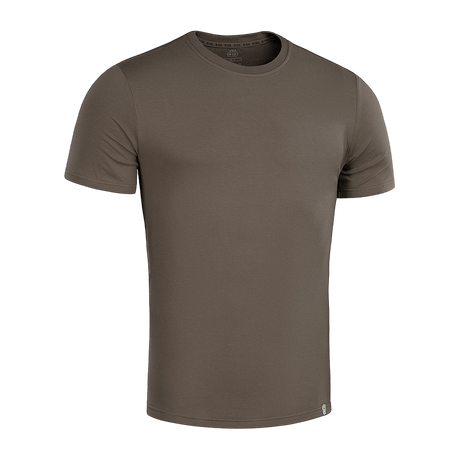 M-Tac T-shirt 93/7 Summer, brun herre T-shirt, let og åndbar, perfekt til sommer, lavet af 93% bomuld og 7% elastan, elegant og komfortabel.