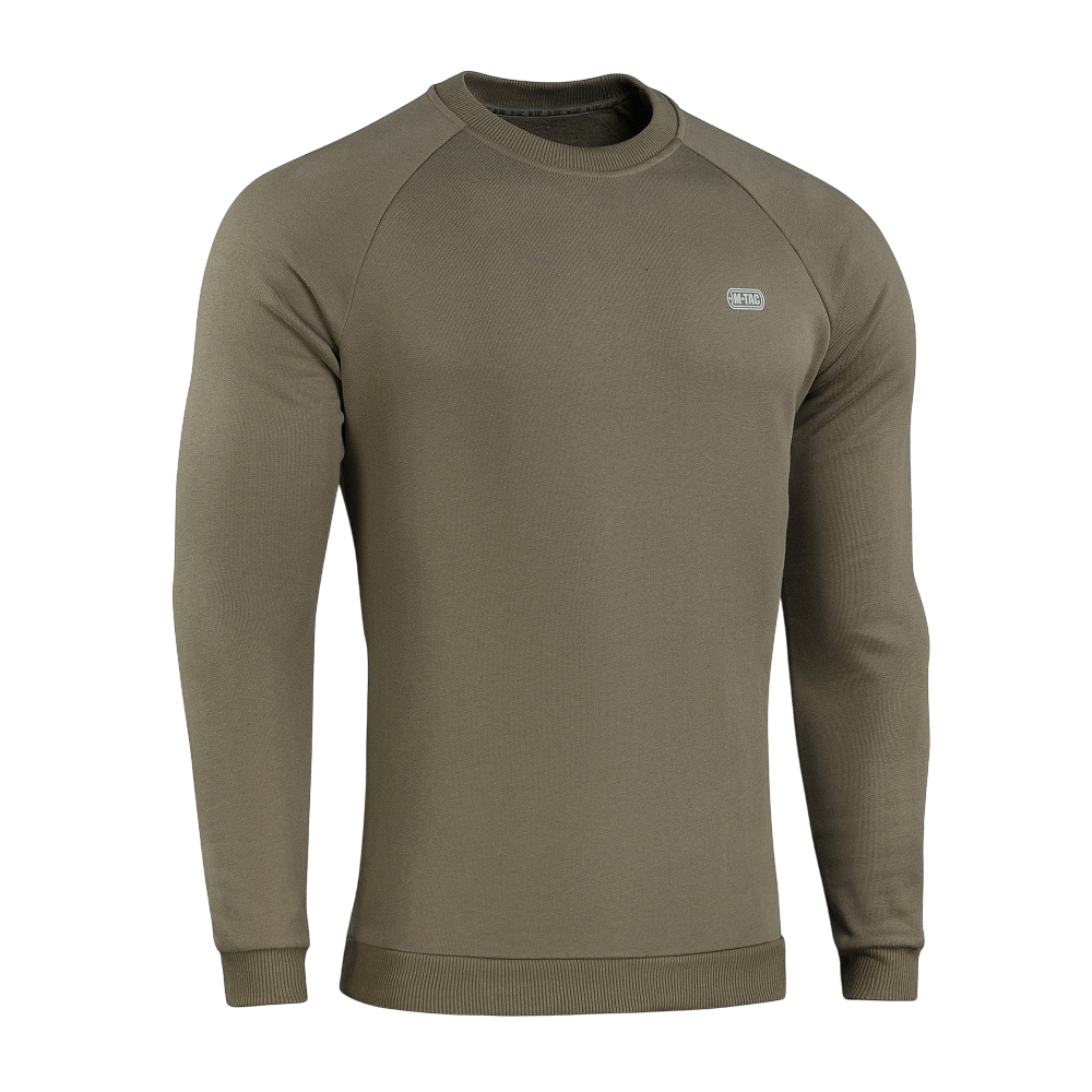 M-Tac Sweatshirt Cotton Hard med reflekterende logo, varm 100% bomuldsdesign, løs pasform og ribkanter for komfort hele dagen.