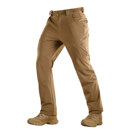 M-Tac Bukser Soft Shell Vinter - varmeisolering, vind- og vandafvisende bukser med fleecefor, ideelle til efterår og vinter.
