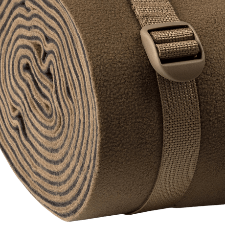 M-Tac Kompressionsrem utility-bælte, robust nylon design, ideel til vandreture og taktisk udstyr, bredde 25 mm, pakkebælte til rygsække.