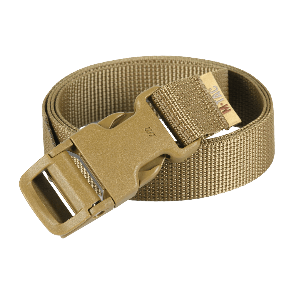M-Tac Kompressionsrem Gen.II utility-bælte i holdbart nylon med fastex-spænde, ideel til fastgørelse af udstyr og soveposer.