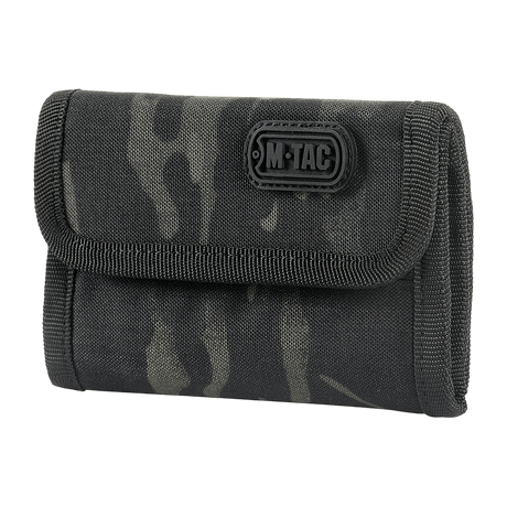 M-Tac Pung Elite Gen.II kompakt pung i slidstærkt Cordura 500D med stilfuldt logo på fronten og YKK lynlås i sort design.