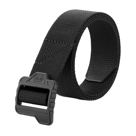 M-Tac Lite Tactical Bælte Gen.II i sort nylon med polyamid spænde, designet til langvarig brug og stabil fastgørelse.
