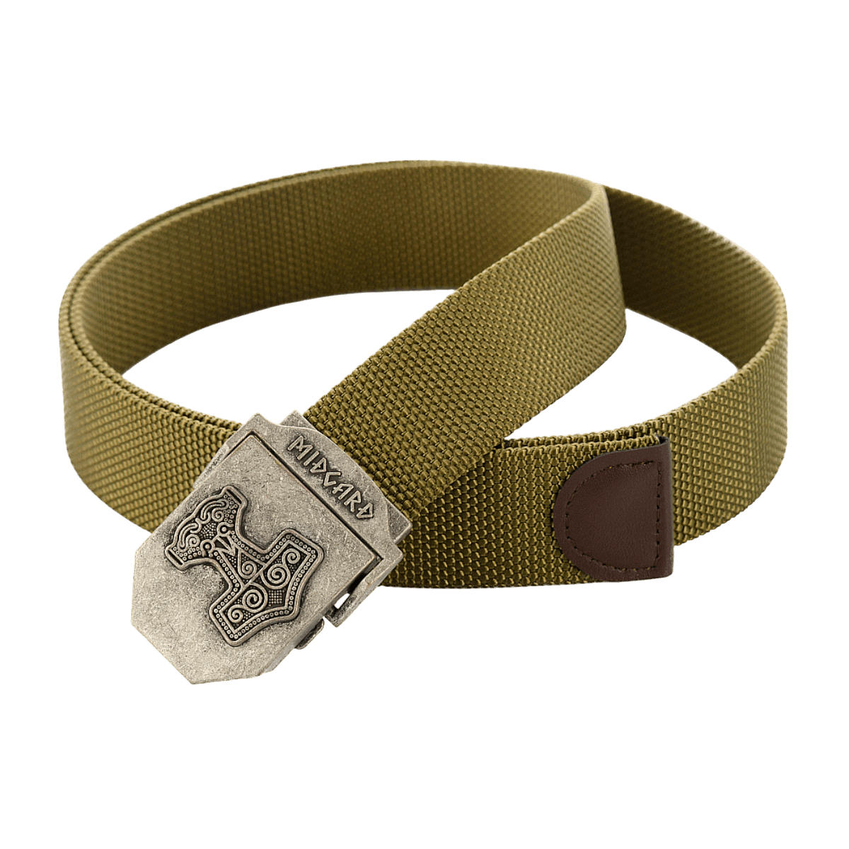 M-Tac Thors Hammer Bælte – Militærstil og funktionalitet med spænde i Thor's Hammer-design i metal