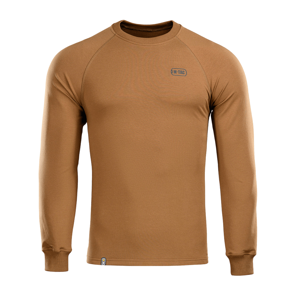 M-Tac Raglan Athlete sweatshirt i coyote farve med raglanærmer og strækbare manchetter, ideel til sport og hverdagsbrug.
