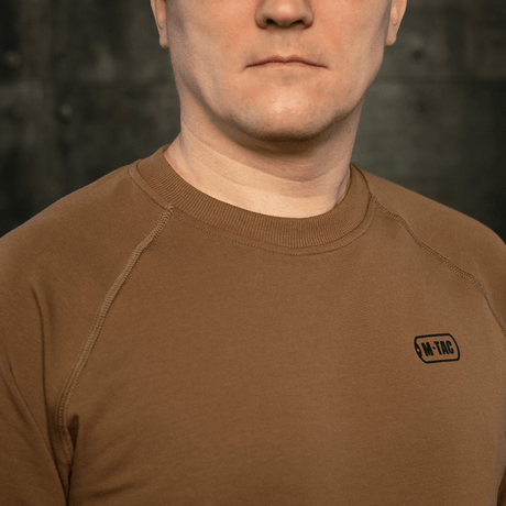 M-Tac Raglan Athlete sweatshirt with raglan sleeves in coyote color.