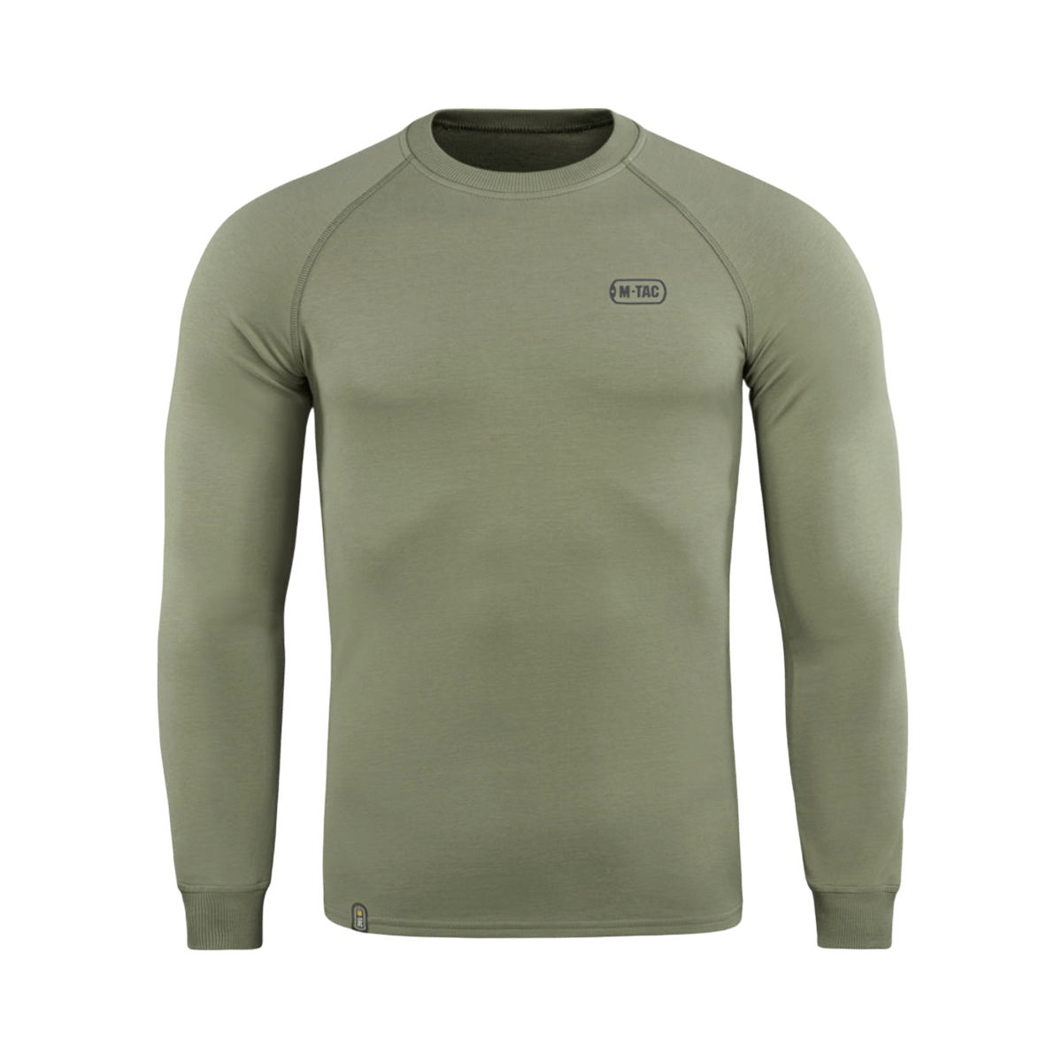 M-Tac Raglan Athlete olivengrøn sweatshirt med rund hals og raglanærmer, perfekt til sport og hverdagsbrug, 95% bomuld.