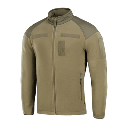 M-Tac Combat Fleece Jacket in olive green with Himates fleece and reinforced shoulders, gallery position 1, designed for tactical body protection.