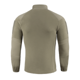 M-Tac Combat Fleece Polartec Jakke set bagfra, viser høj kvalitet og funktionelt design med vind- og strækbare indsatser.