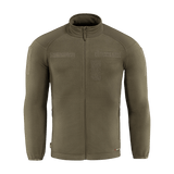 M-Tac Combat Fleece Polartec Jakke i olivenfarve med YKK lynlås, varm Polartec® fleece og elastiske manchetter til taktisk brug.