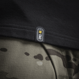 M-Tac Raglan Odin Mystery label close-up on a premium cotton blend shirt featuring Nordic theme design, perfect for casual tactical wear.