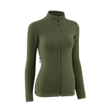 M-Tac Sweater Nord Fleece Polartec Dame, olivengrøn damefleece med YKK-lynlås