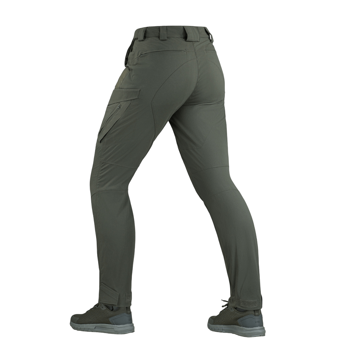 M-Tac Bukser Aggressor Summer Flex Dame i grøn, letvinte og åndbare taktiske bukser til kvinder med Rip-Stop nylonstof og YKK-lukninger.