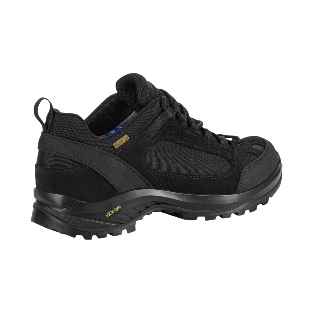 M-Tac Sneakers Tactical Demi-Season Pro Line i sort, lavet af suede og Cordura med patenteret Vibram-sål, ideel til taktiske aktiviteter.