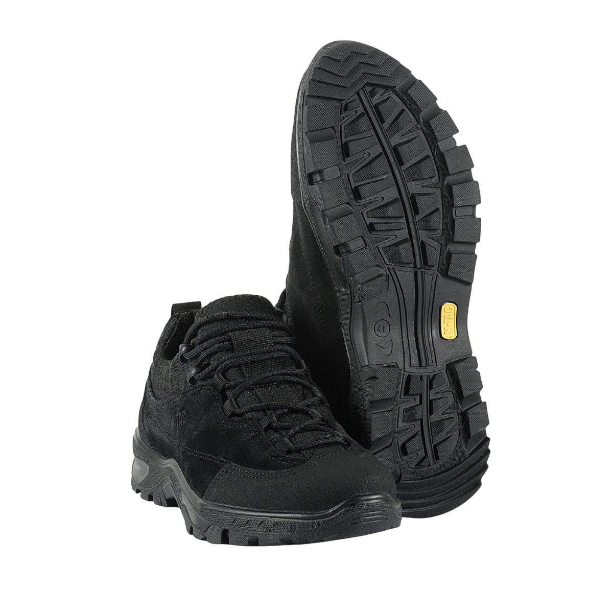 M-Tac Tactical Sneakers Patrol R Vent - Sorte taktiske sko til trekking med skridsikker sål og åndbare 3D-meshindsatser.