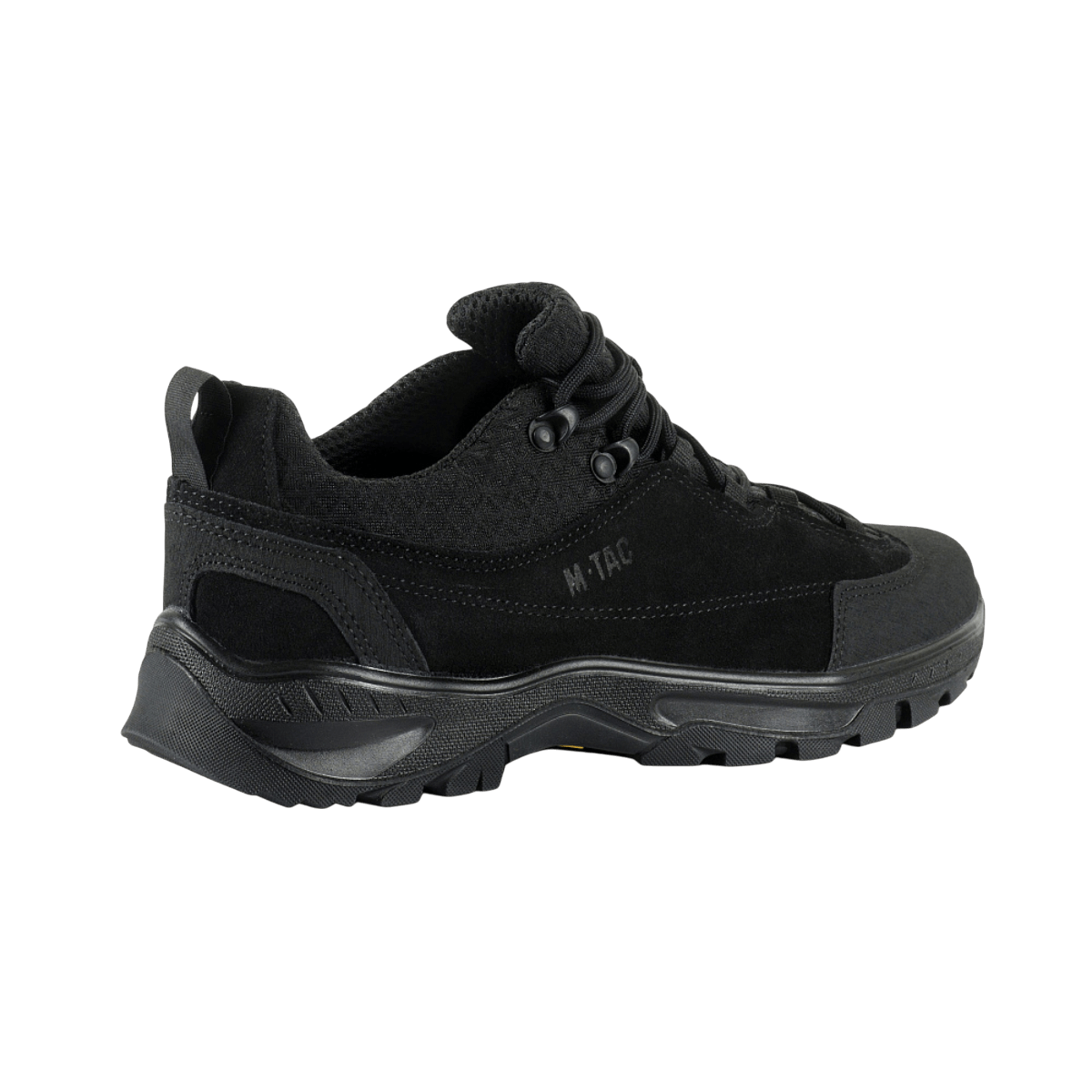 M-Tac Tactical Sneakers Patrol R Vent i sort med slidstærkt læder og åndbare 3D-meshindsatser til udendørs og daglig brug