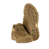 M-Tac Tactical Sneakers Patrol R Vent i slidstærkt læder med 3D-mesh og skridsikker sål, ideelle til trekking og outdoor-aktiviteter.