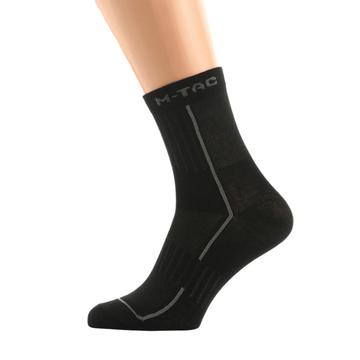 M-Tac Letvægtssokker Mk.3 er ideelle sommersokker til trekking og daglig brug, med ergonomiske trykpunkter og åndbart materiale.