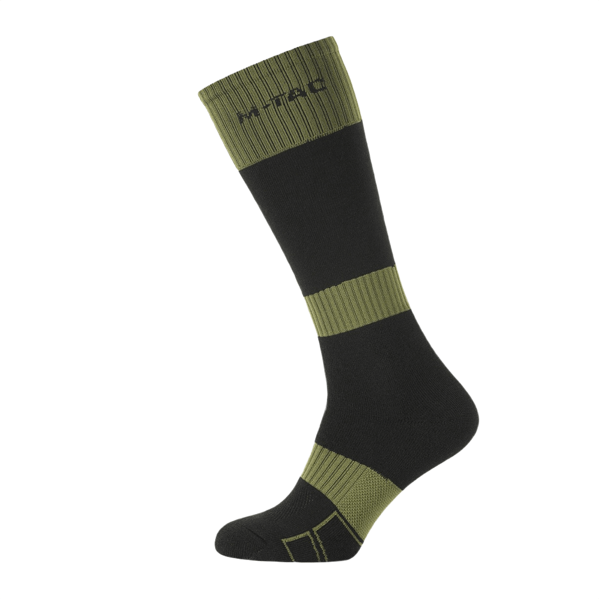 M-Tac Vinter Sokker i grøn og sort med elastisk kant og komfortabelt design til koldt vejr, herre sokker med varmebevarende egenskaber.