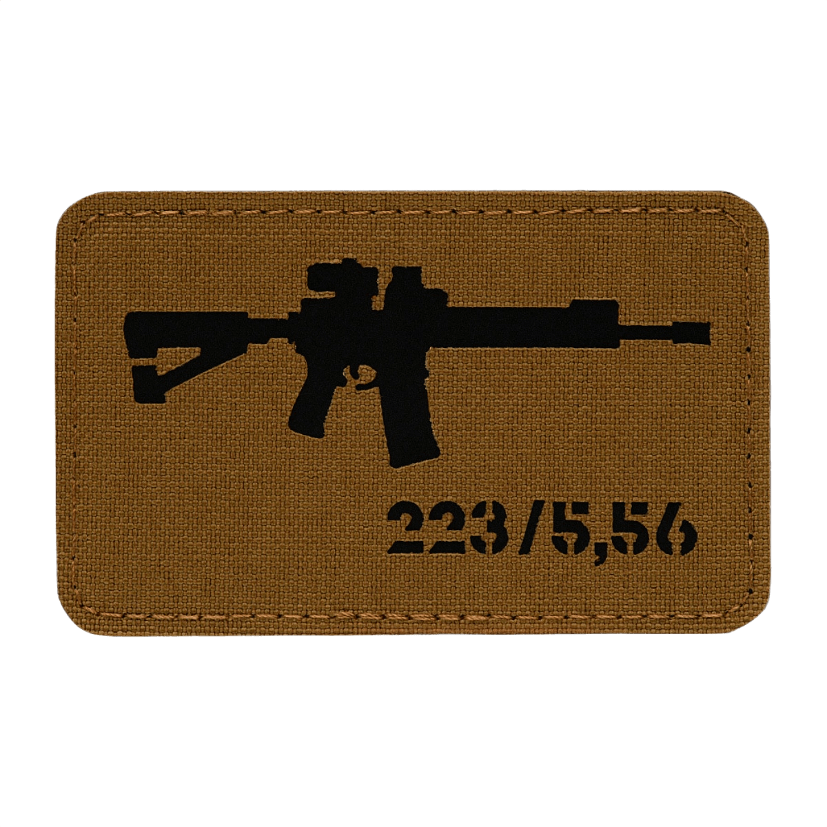M-Tac AR-15 223/5,56 Laser Cut Patch, taktisk morale patch med Velcro, Cordura 500D, design af AR-15-symbol, holdbar til outdoor-brug.