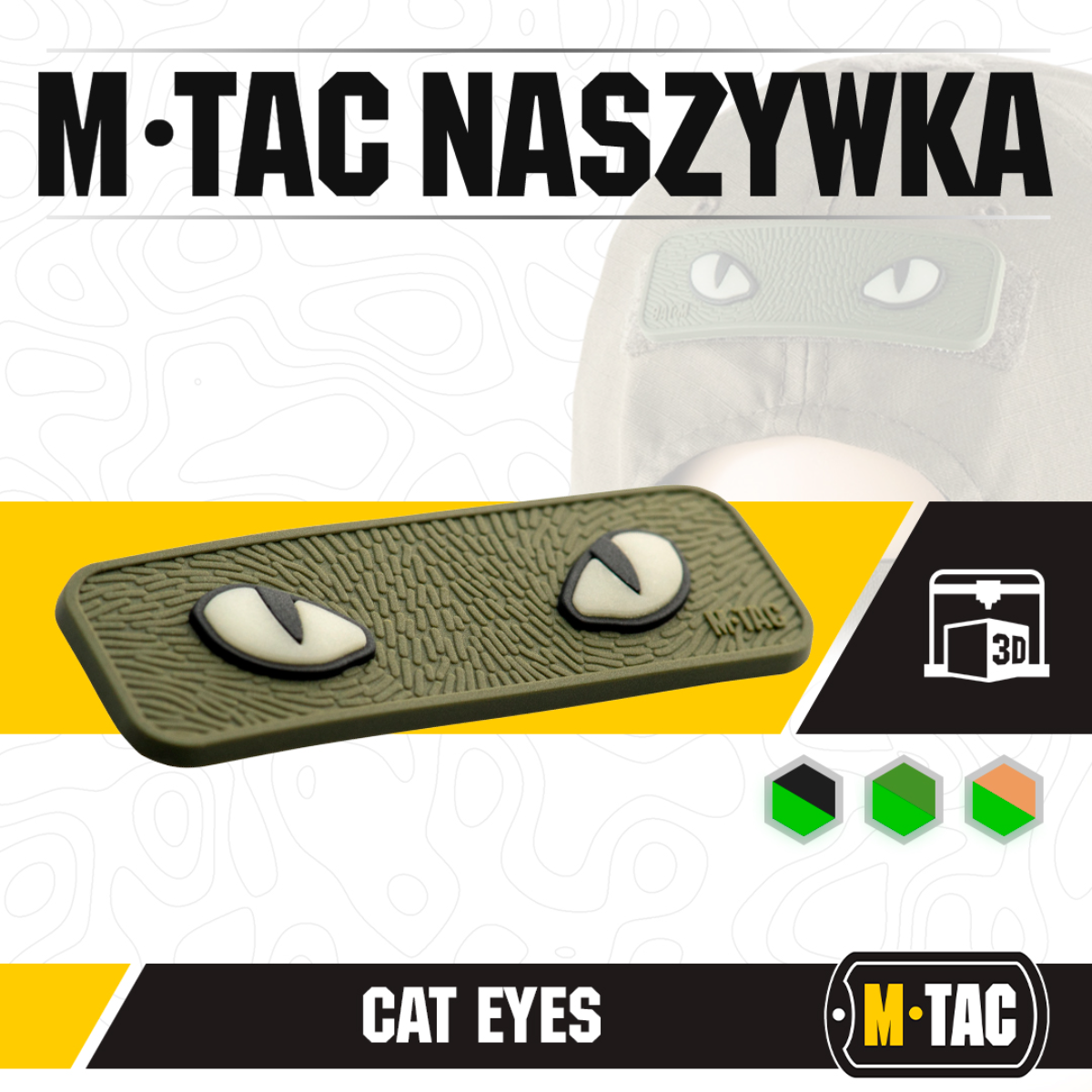 M-Tac Cat Eyes 3D PVC Patch