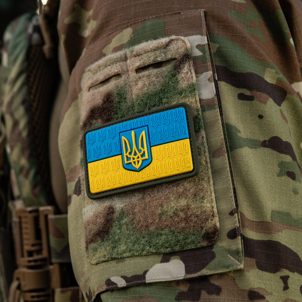 M-Tac Patch Ukraine Flag med Våbenskjold