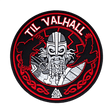 M-Tac Patch Til Valhall PVC, en hyldest til norske soldater, med vikingedesign og velcro-bagside, diameter 80 mm.