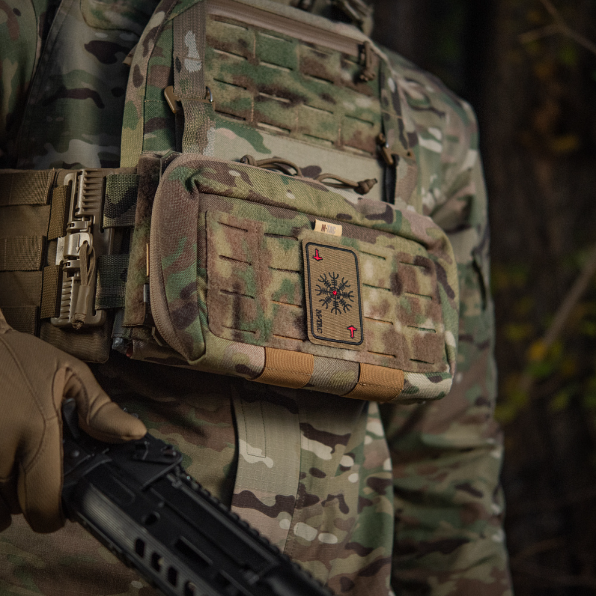 M-Tac Patch Kort Helm of Horror (Broderi)