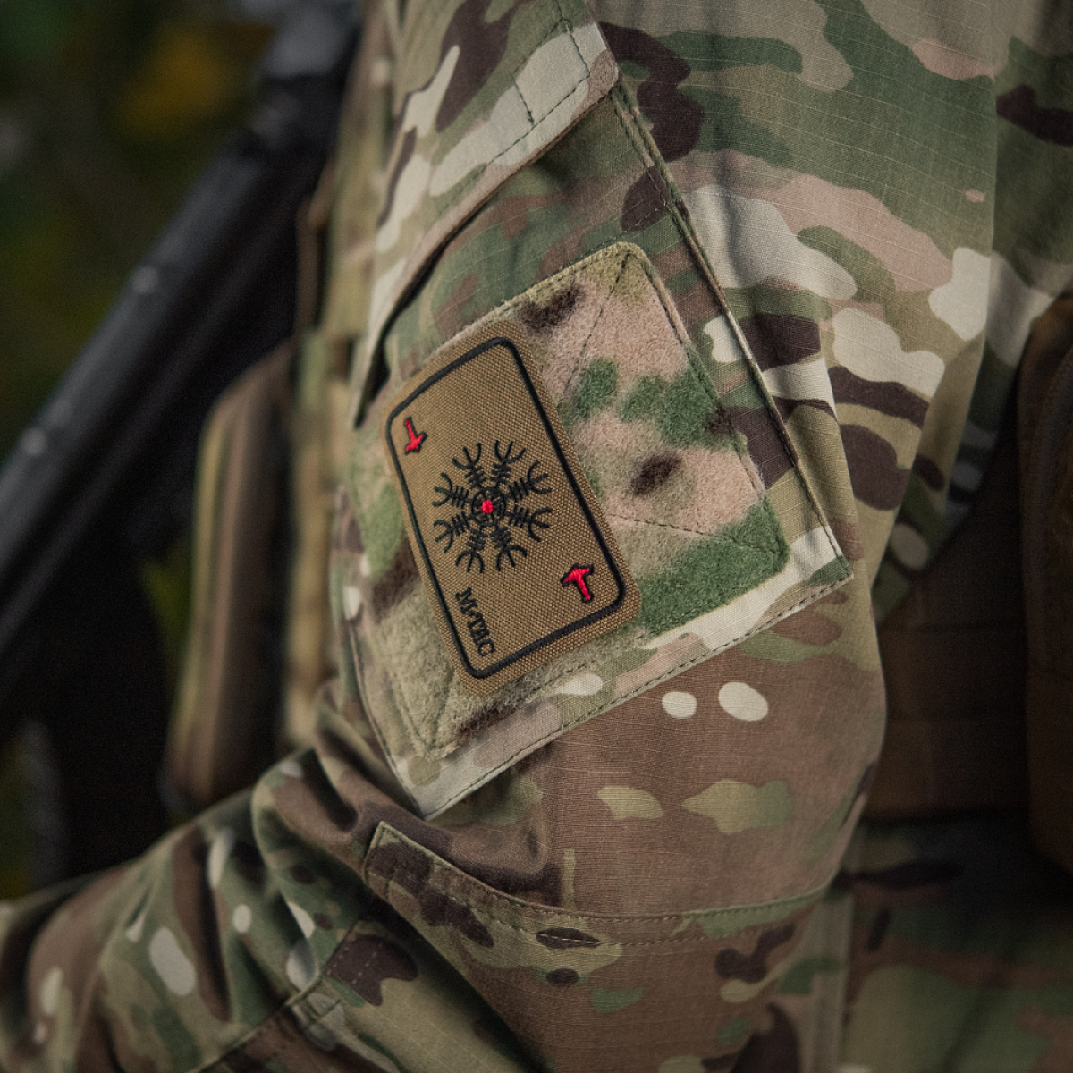 M-Tac Patch Kort Helm of Horror (Broderi)