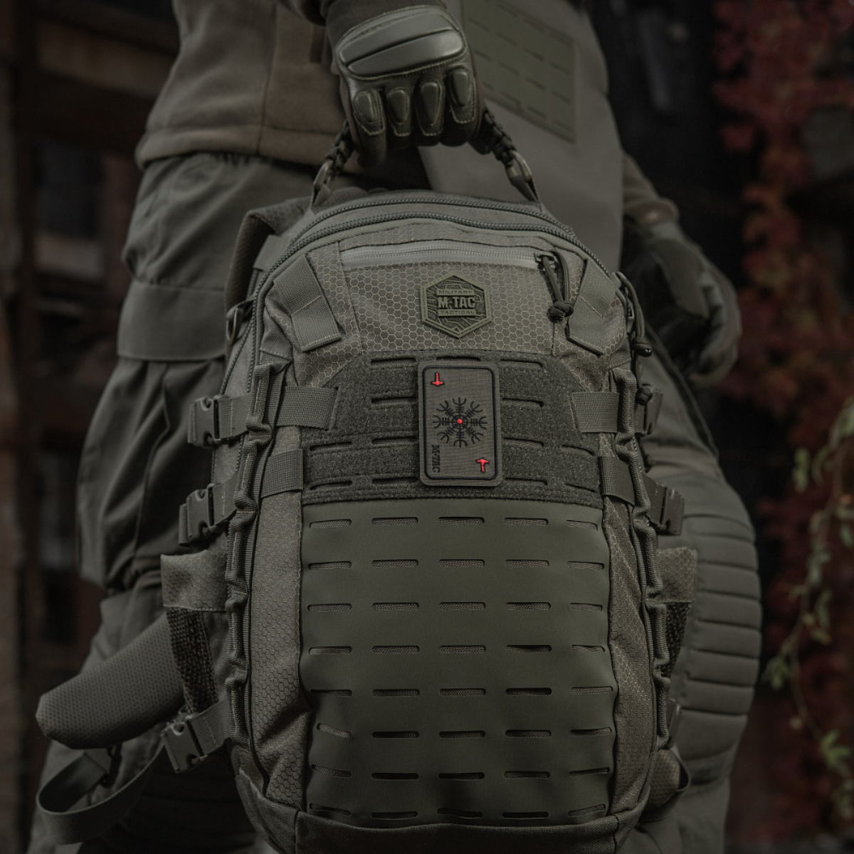 M-Tac Patch Kort Helm of Horror (Broderi)