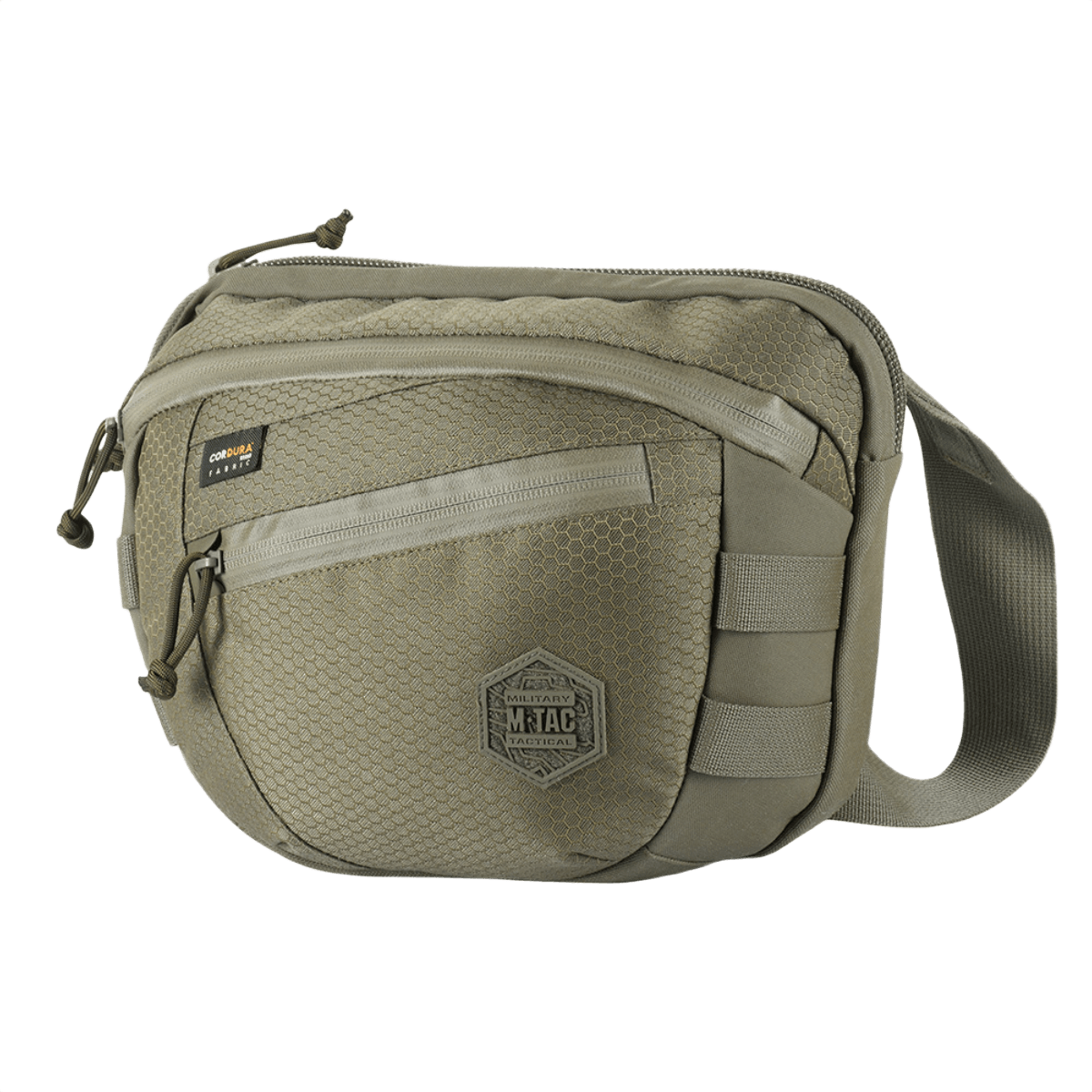 M-Tac Sphaera Hex Hardsling Bag Large Elite i sandfarvet design, praktisk og stilfuld taske til hverdagsbrug