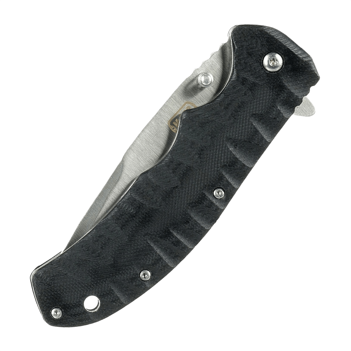 M-Tac Outdoor & Militær foldekniv - Type 4 med G10-håndtag og krom rustfrit stålblad, letvægtsdesign til taktisk brug