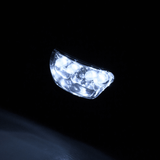 M-Tac Pandelygte 4+1 LED med hvidt lys fra fire LED'er, viser kompakt og let design til udendørs brug.