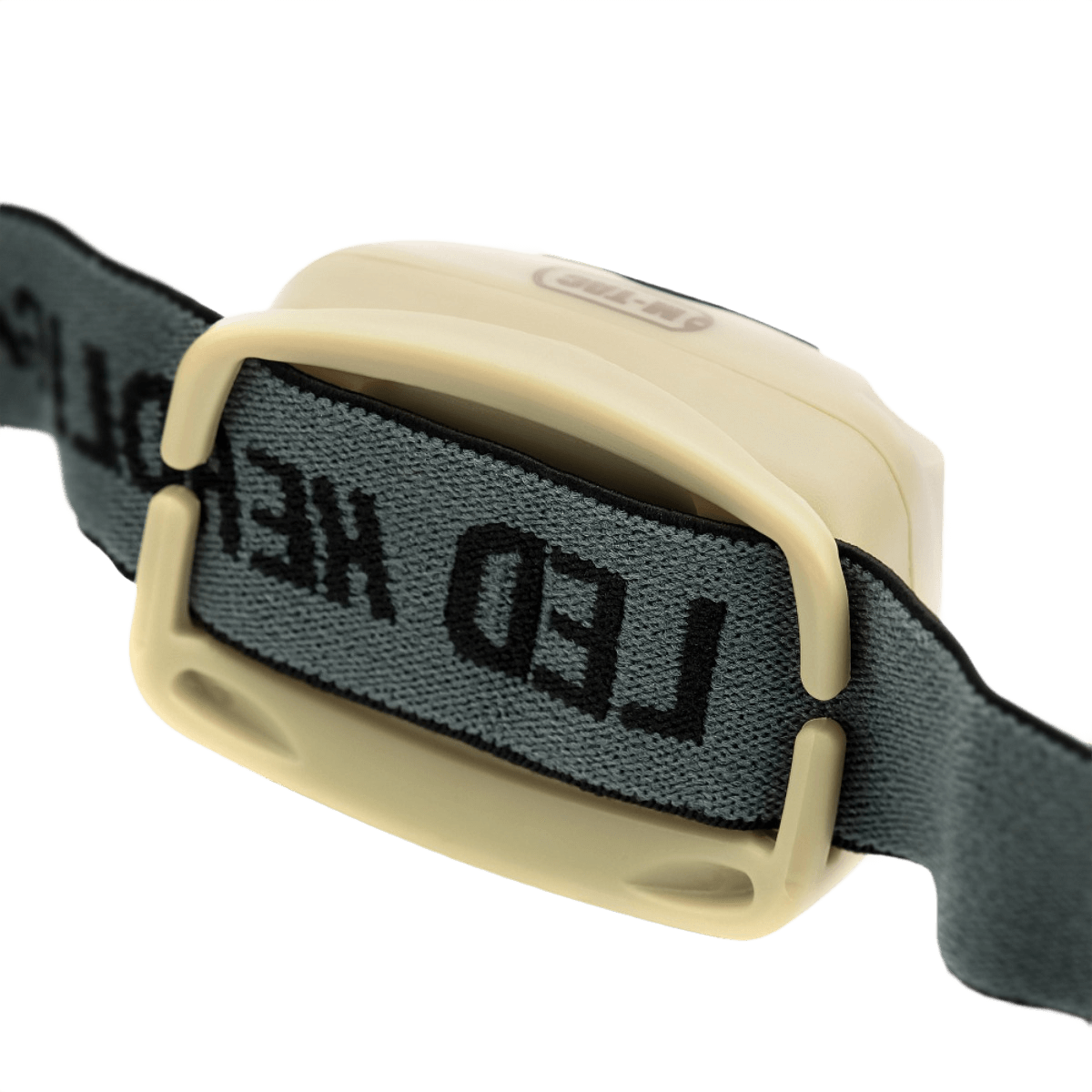 M-Tac Pandelygte 4+1 LED med elastisk hovedrem og plastikhus, viser bagsiden og hovedrem med LED tryk.