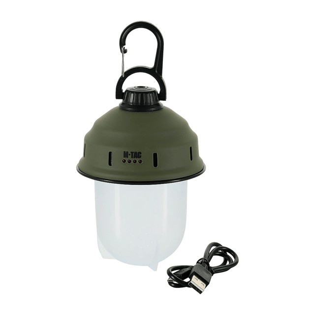 M-Tac Turist Hængelampe med retrodesign og moderne LED-teknologi, perfekt til camping, USB-opladning, LED lys, campinglanterne.