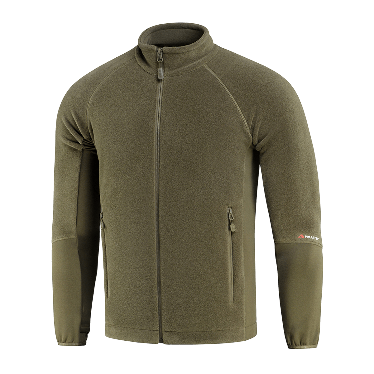 M-Tac Polartec Sport Fleecejakke i olivengrøn farve, lavet af Polartec® 200 Series fleece til overgangs- og koldt vejr.