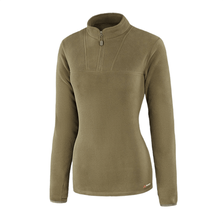 M-Tac Delta Polartec Pullover Dame i olivengrøn farve med lynlås og langærmet design.