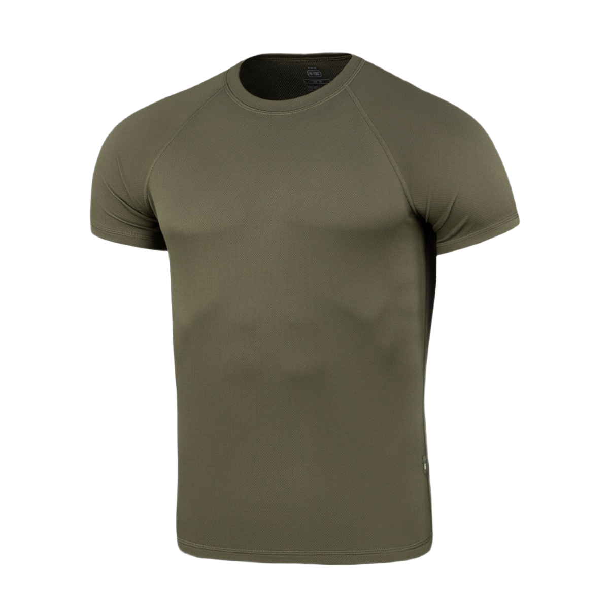 M-Tac T-Shirt Raglan Sweat-Wicking Tactical Summer i olivenfarve til aktiv brug. Perfekt til varme dage med svedtransporterende materiale.