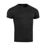 M-Tac T-Shirt Raglan Sweat-Wicking Tactical Summer sort kortærmet t-shirt til aktive dage, hurtigtørrende og elastisk for optimal komfort