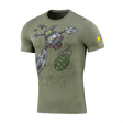 M-Tac T-Shirt Quadcopter med drone- og granatdesign, lavet af bomuld og elastan for komfort og bevægelsesfrihed.