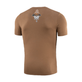 M-Tac T-Shirt Odin med print af Odin, Hugin og Munin, nordisk mytologi, Valhalla Calling, brun T-shirt i bomulds- og elastanblanding