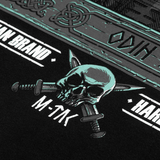 M-Tac T-Shirt Odin Mystery med tryk af Odin, kraniegrafik og tekst "Valhalla Calling" fra nordisk mytologi.